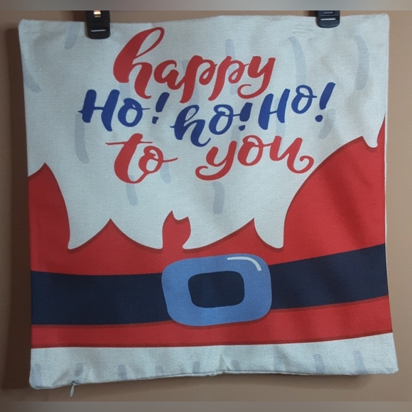 NEW Set of 4 Red & Blue Christmas Pillowcovers - snowman, trees **SO CUTE** - Picture 2 of 9